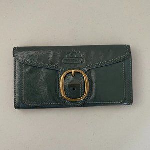 Coach Snap Front Patent Leather Wallet